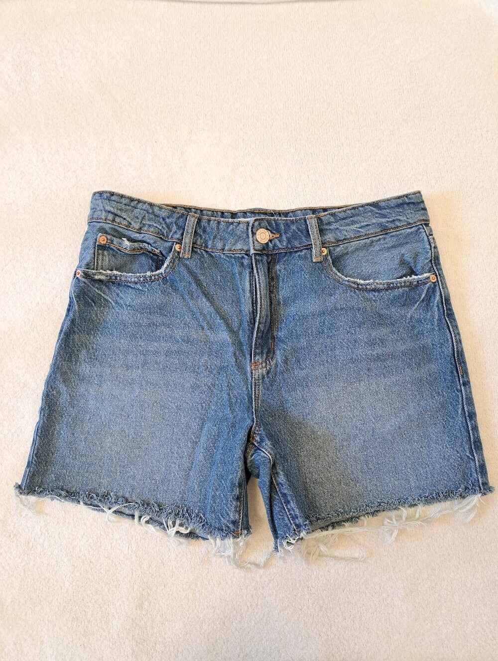 Garage Denim Shorts Blue Size 28 Frayed Jean Casual Festival Summer Distressed